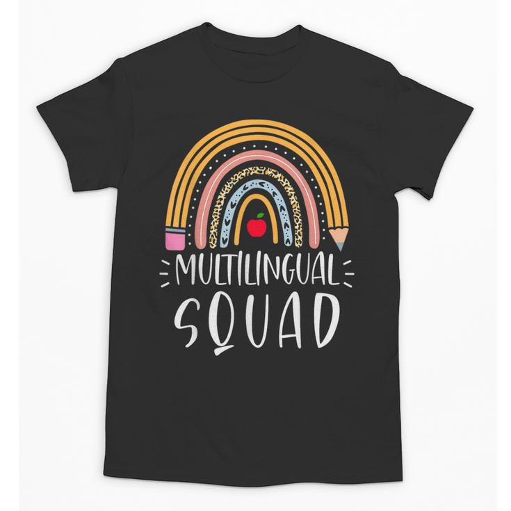 Multilingual Squad Multilingual Teacher Appreciation Kids Unisex T-Shirt