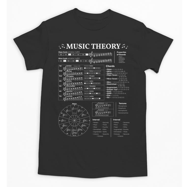 Music Theory Music Teacher Musician Learning School Unisex T-Shirt