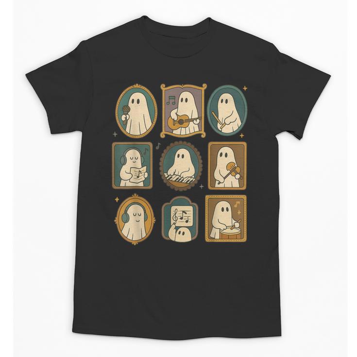 Music Teacher Orchestra Spooky Halloween Ghost Band Unisex T-Shirt