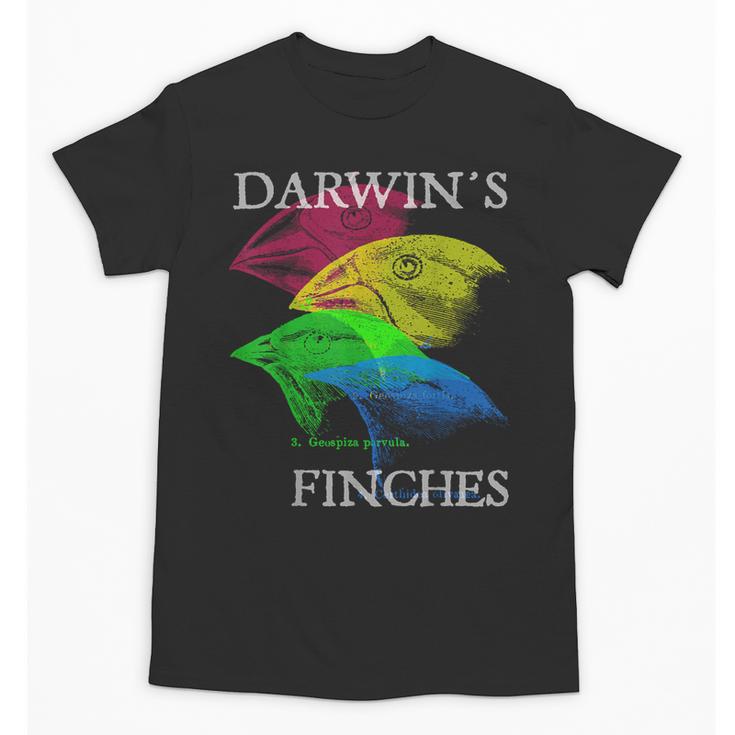 Nerdy Darwin's Finches Evolution Science Biology Teacher Unisex T-Shirt