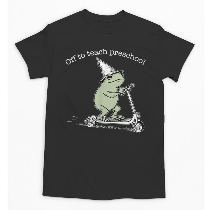 Off To Teach Preschool Pre-K Teacher Back To School Frog Unisex T-Shirt