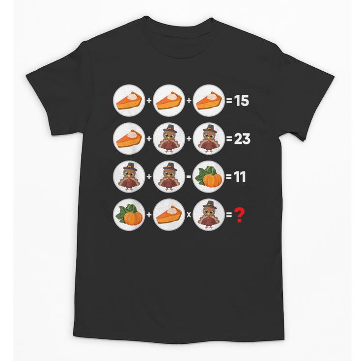 Order Of Operations Math Quiz Game Teacher Thanksgiving Unisex T-Shirt