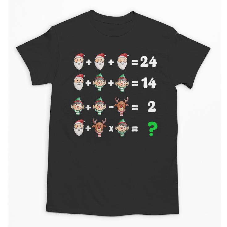 Order Of Operations Quiz Christmas Math Teacher Xmas Math Unisex T-Shirt