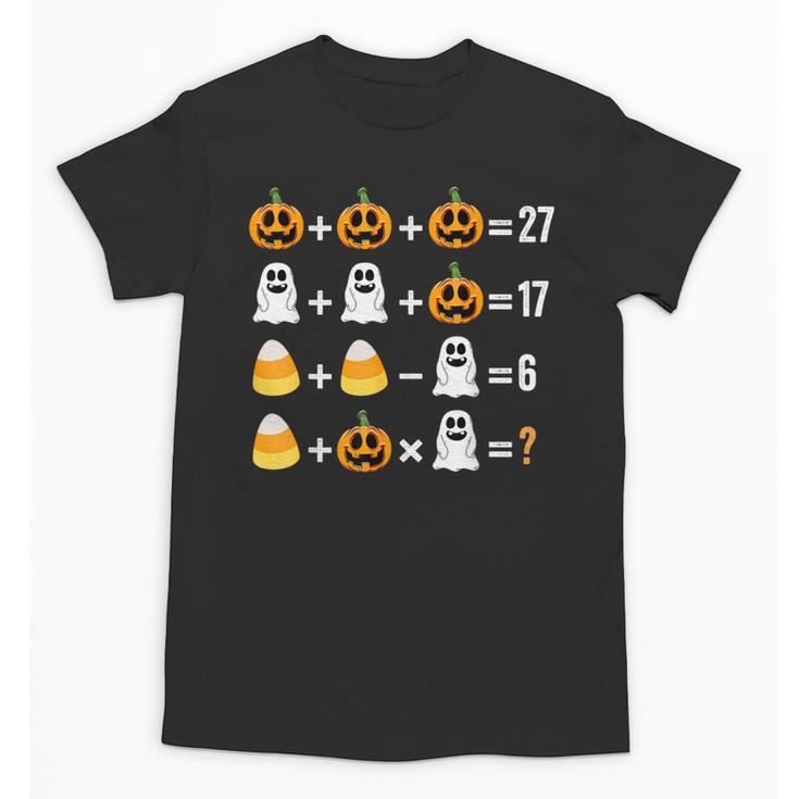 Order Of Operations Quiz Pumpkin Halloween Math Teacher Unisex T-Shirt