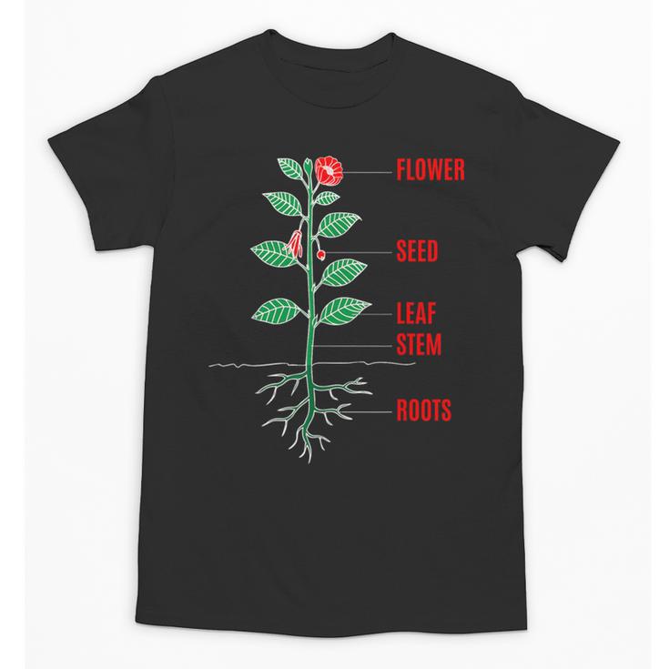 Parts Of a Plant Science For Teachers Kids And Students Unisex T-Shirt