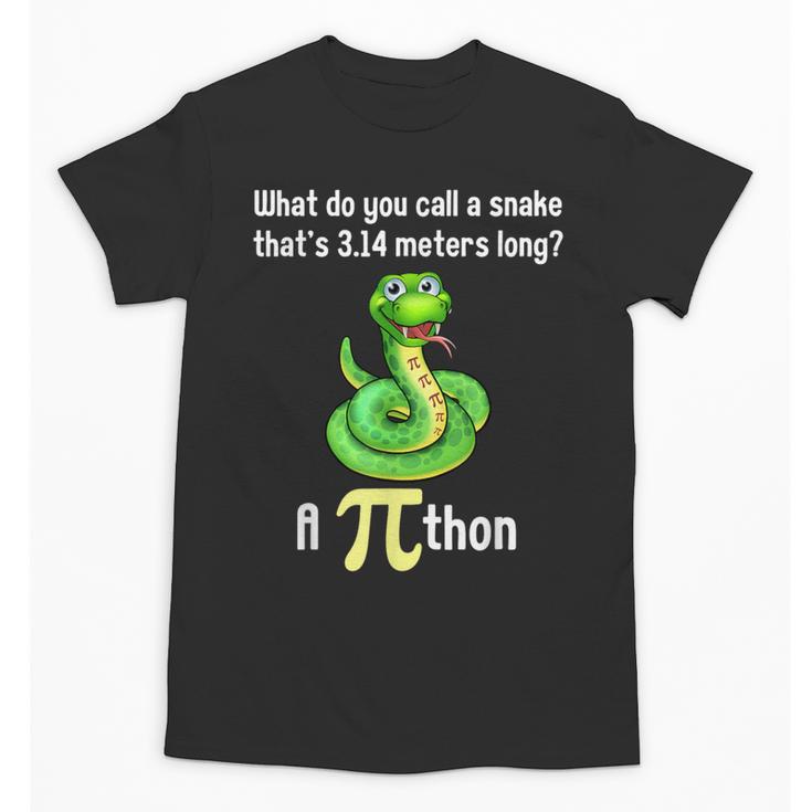 Pi Day Puns Pithon Math Teacher Jokes Women Men Kids Unisex T-Shirt