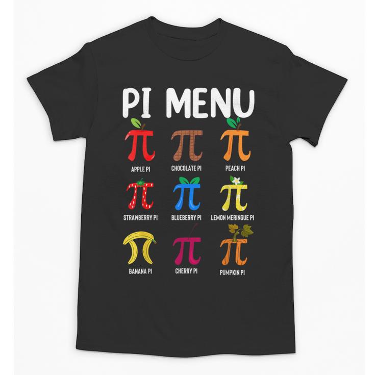 Pi Menu 314 Pi Symbol Math Teacher Happy Pi Day Unisex T-Shirt