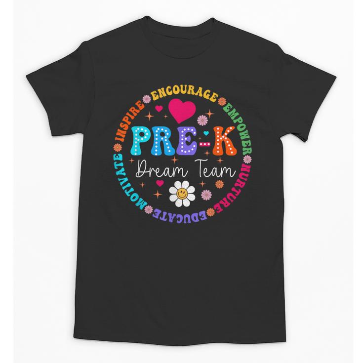 Pre K Dream Team Back To School Boys First Day Teacher Unisex T-Shirt