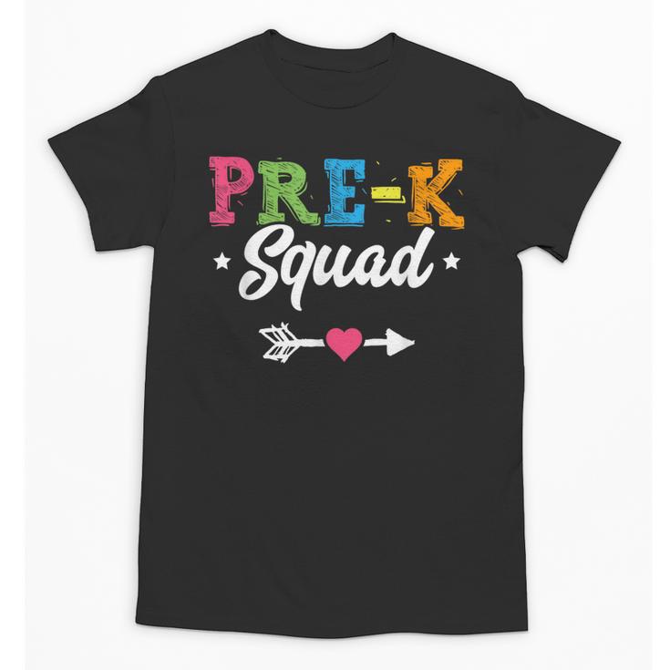 Pre-K Squad Teacher Student Kids Preschool Back To School Unisex T-Shirt