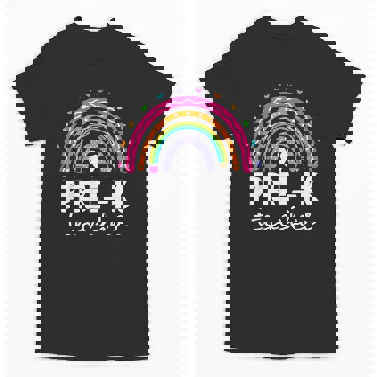 Pre-K Teacher Cute Pre Kindergarten For Teachers Rainbow For Men Women Kids Unisex T-Shirt