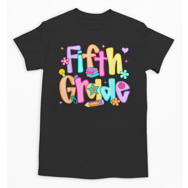 Preppy Fifth Grade Back To School 5th Grade Teacher Girl Boy Unisex T-Shirt, trending gift Preppy Fifth Grade Back To School 5th Grade Teacher Girl Boy Unisex T-Shirt, trending gift