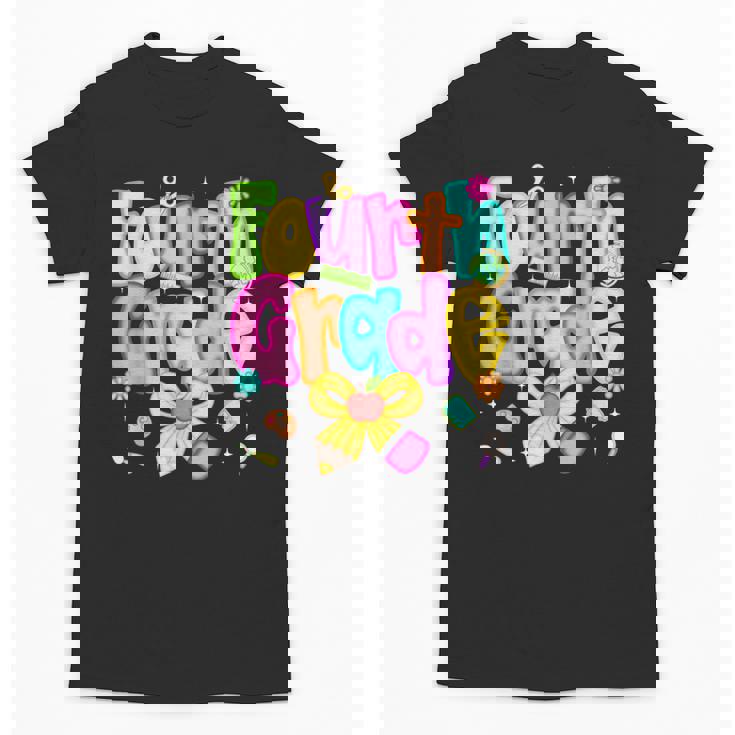 Preppy Fourth Grade Back To School 4th Grade Teacher Girls Unisex T-Shirt