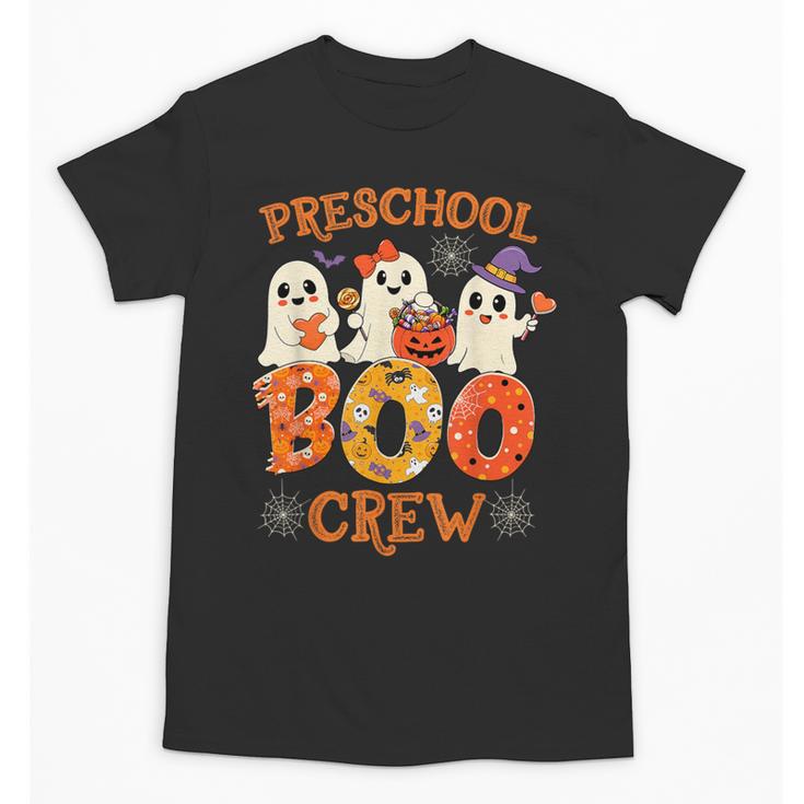 Preschool Boo Crew Halloween Costume For Teacher Kids Unisex T-Shirt