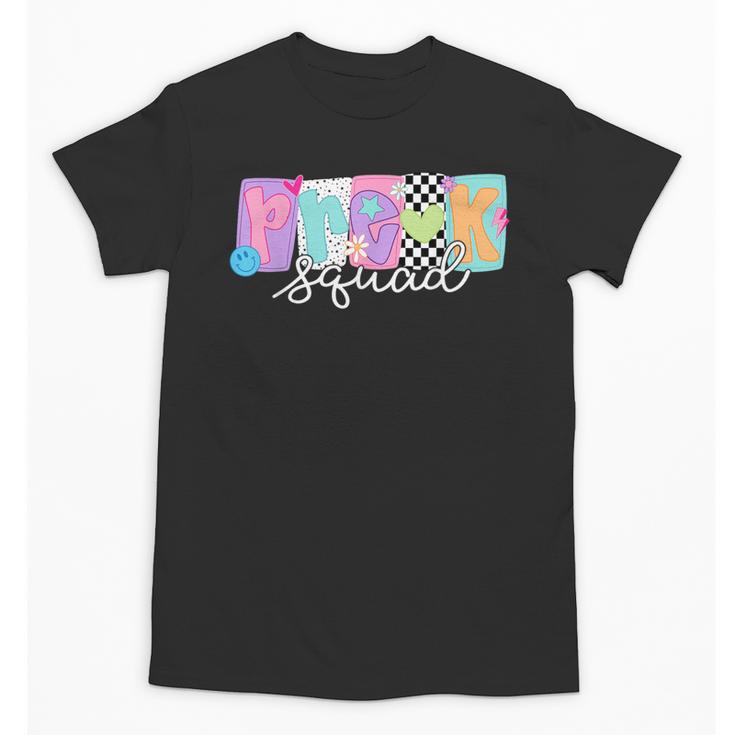Preschool Squad Team Pre-K Crew Back To School Teacher Unisex T-Shirt
