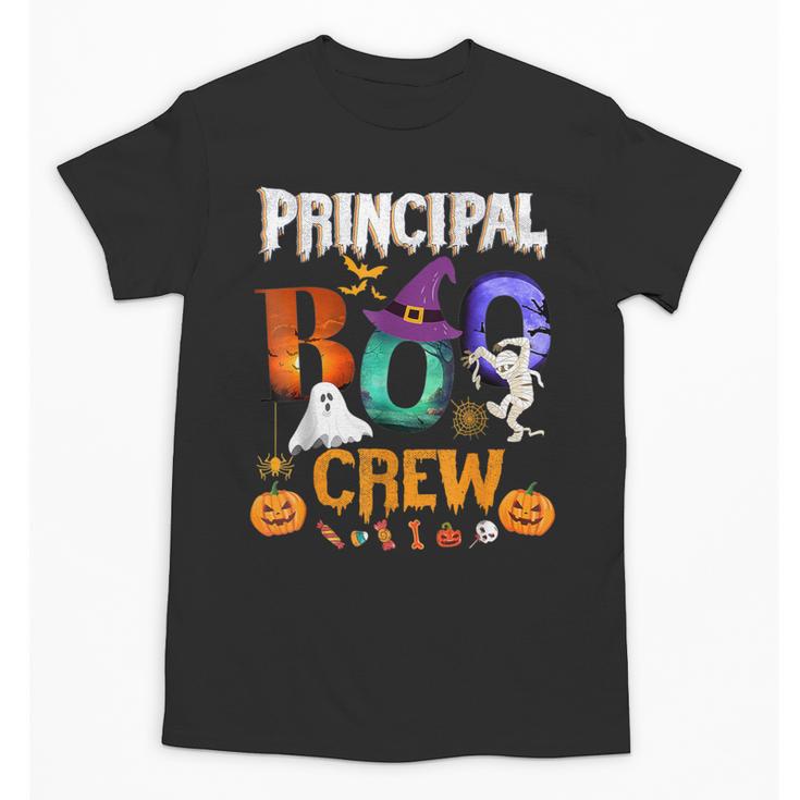 Principal Boo Crew Teacher Student Halloween Costume For Men Women Kids Unisex T-Shirt