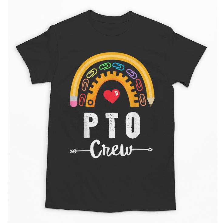 PTO Crew Parent School Volunteer Board Mom Parent Teacher Unisex T-Shirt