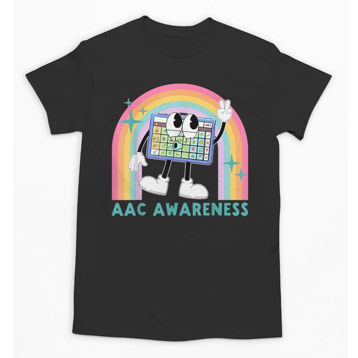 Rainbow AAC Awareness Month SPED Teacher SLP Communication Unisex T-Shirt