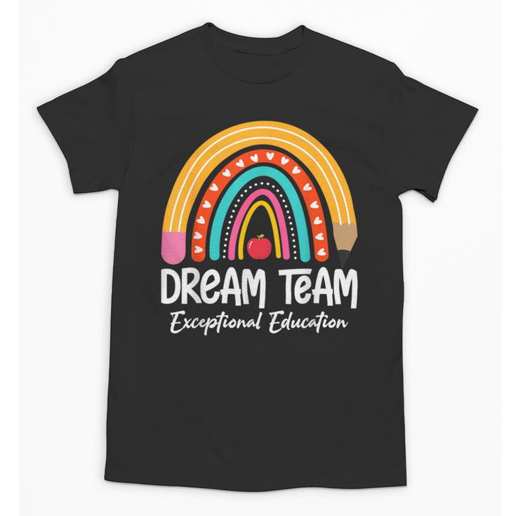 Rainbow Pencil Dream Exceptional Education Team SPED Teacher Unisex T-Shirt