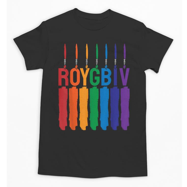 Rainbow Roygbiv Kids Artist Costume Art Teacher Unisex T-Shirt