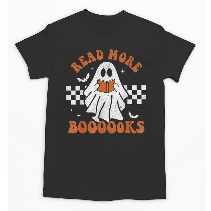 Read More Books Cute Ghost Reading Book Teacher Halloween Unisex T-Shirt