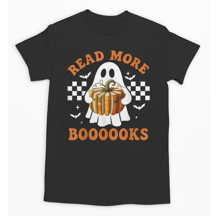 Read More Books Halloween Retro Pumpkin Reading Fall Teacher Unisex T-Shirt