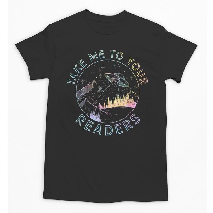 Take Reading English Teacher Library Alien Space T-S Tie Dye Unisex T-Shirt