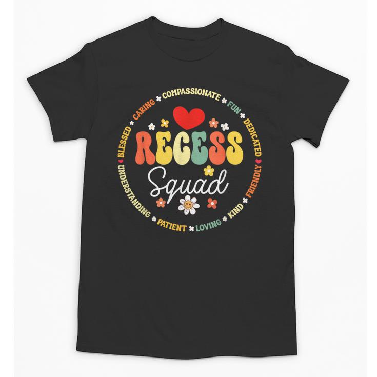 Recess Squad Crew Teachers Students Monitor Back To School Unisex T-Shirt