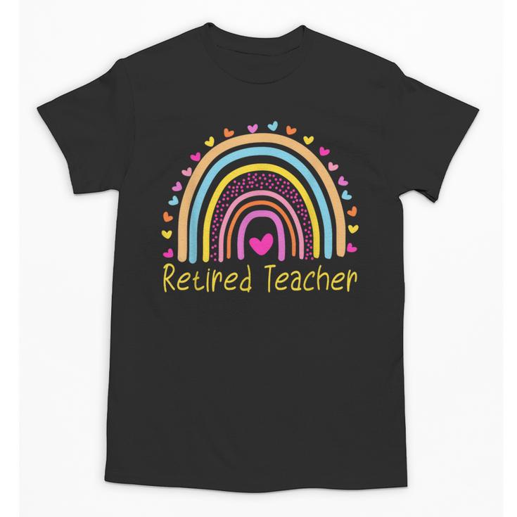 Retired Teacher Rainbow Unisex T-Shirt