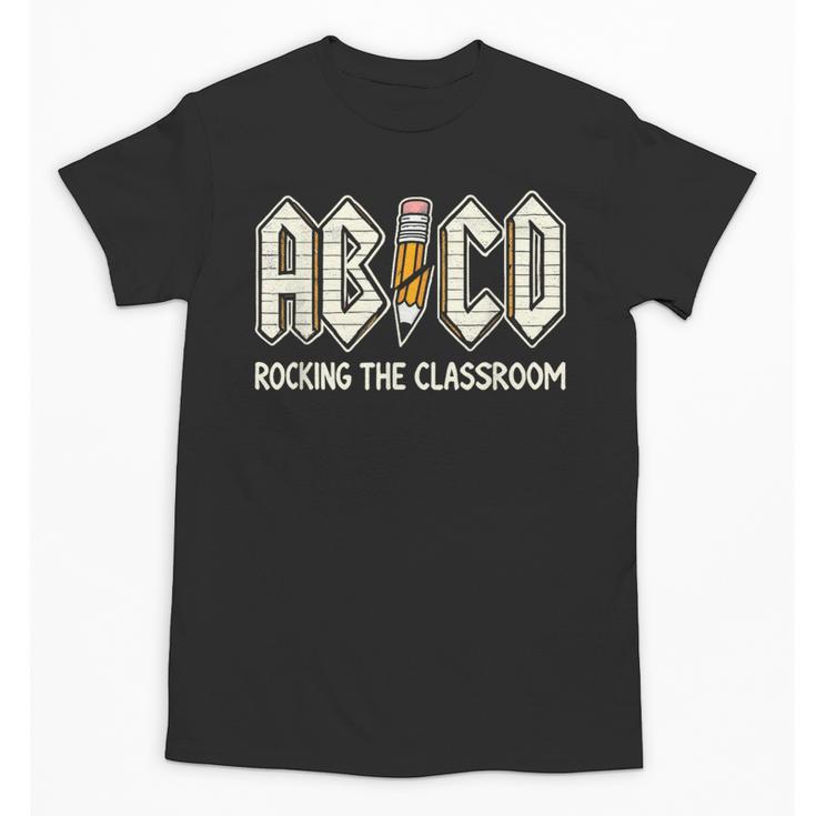 Retro Abcd Teacher Novelty Back To School Teacher Unisex T-Shirt