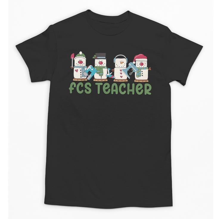 Retro Christmas Snowman FCS Teacher Family Consumer Science Unisex T-Shirt