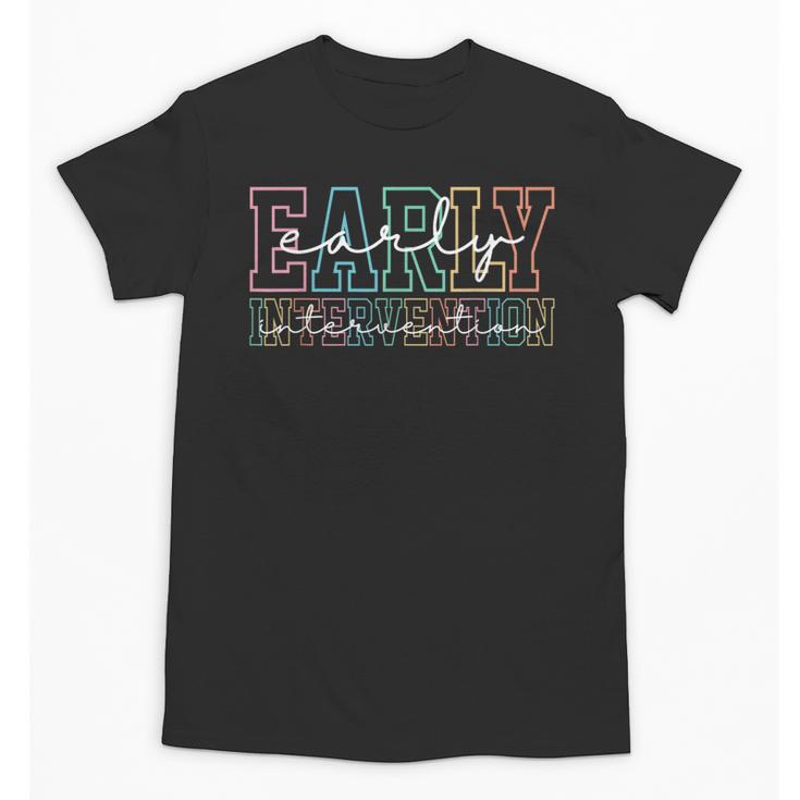 Retro Early Intervention Teacher Intervention Specialist Unisex T-Shirt