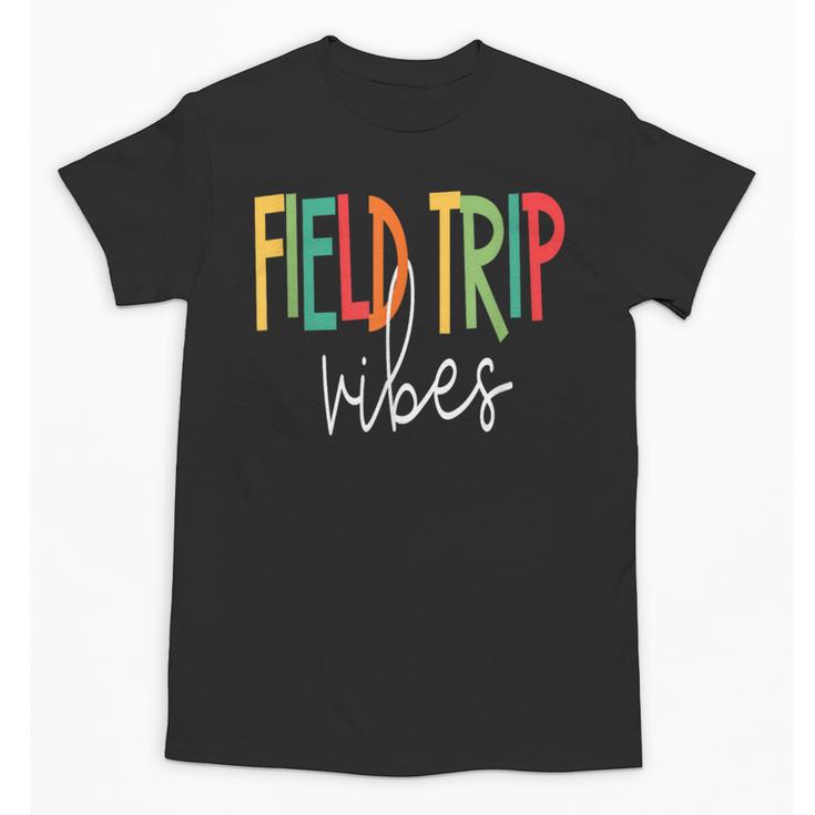Retro Field Trip Vibes Vintage Field Trip Vibes Teacher Kids Unisex T-Shirt