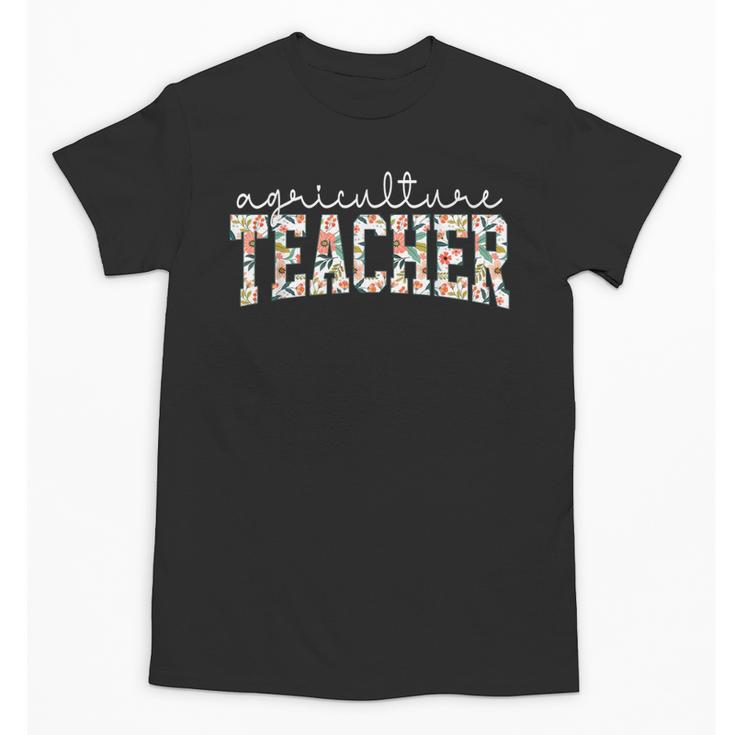 Retro Floral Agriculture Teacher Farmer AG Teacher Team Crew Unisex T-Shirt, trending gift Retro Floral Agriculture Teacher Farmer AG Teacher Team Crew Unisex T-Shirt, trending gift