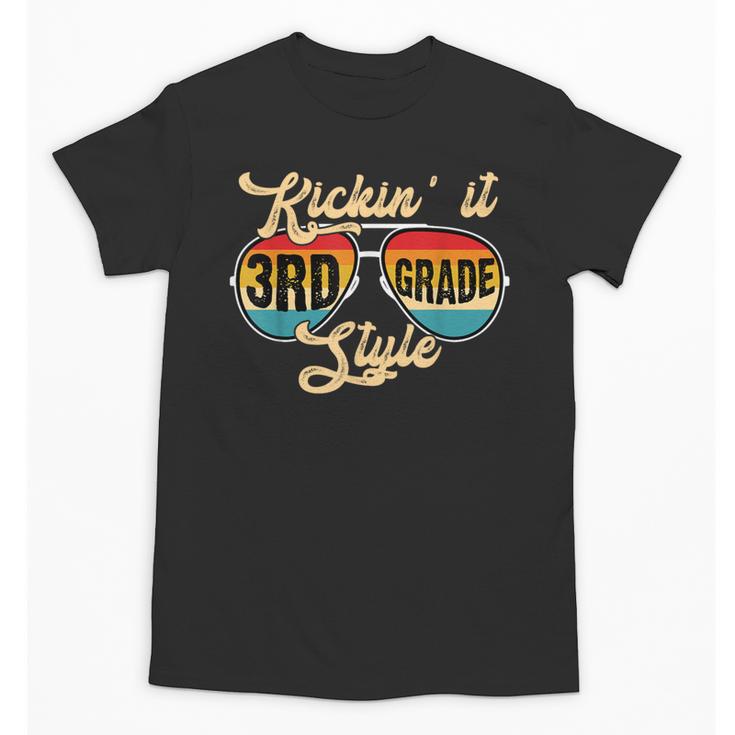 Retro Kickin It 3rd Grade Style Teacher Back To School Men Women Unisex T-Shirt