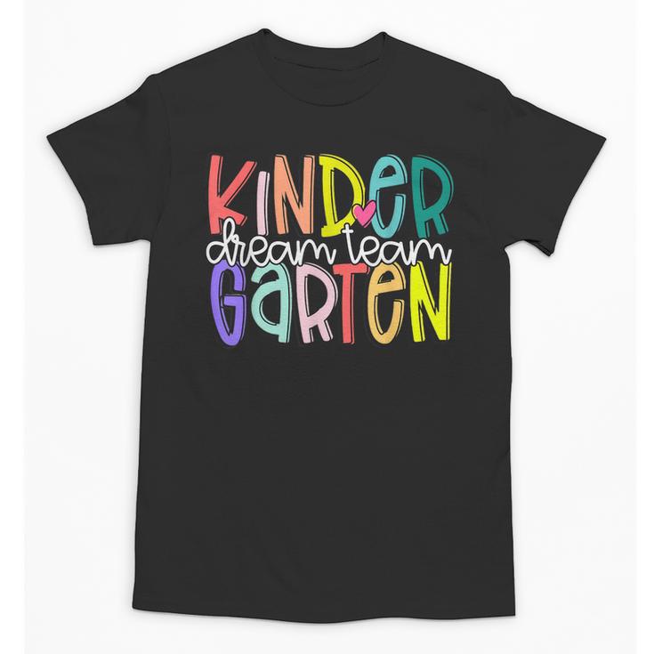 Retro Kindergarten Dream Team Back To School Teacher Kids Unisex T-Shirt