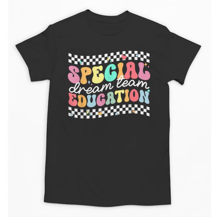 Retro Special Education Squad Groovy Dream Team SPED Teacher Unisex T-Shirt