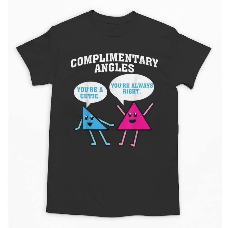 Right Acute Triangle Math Teacher Cool Geometry Unisex T-Shirt