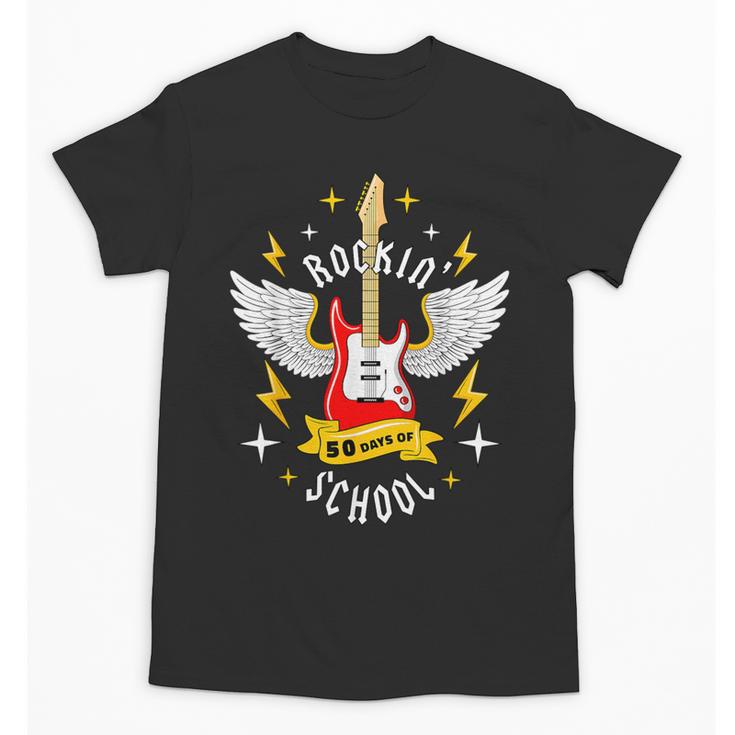 Rockin 50 Days Of School 50th Day Of School Teacher Student Men Women Girls Kids Unisex T-Shirt