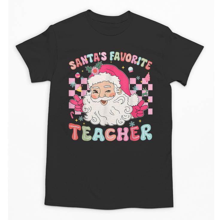Santa Favorite Teacher Shirt Teacher Christmas Unisex T-Shirt