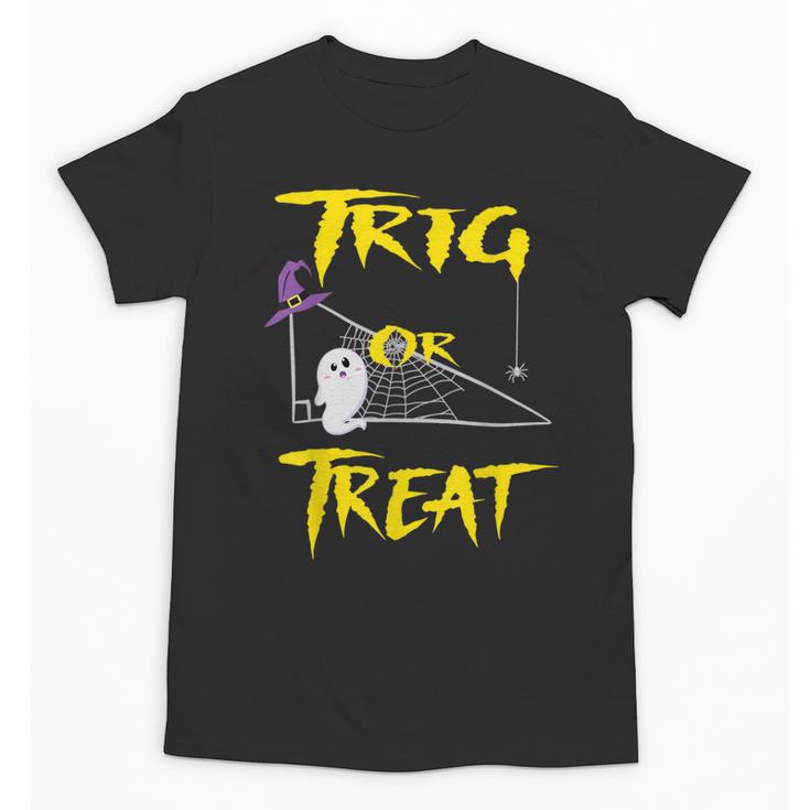 School Math Teacher Halloween 2022 Trig Or Treat Shirt Unisex T-Shirt