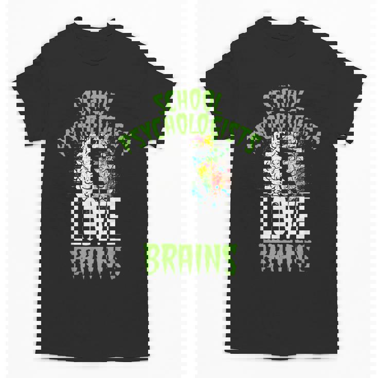 School Psychologists Love Brains Halloween Teacher Counselor Unisex T-Shirt