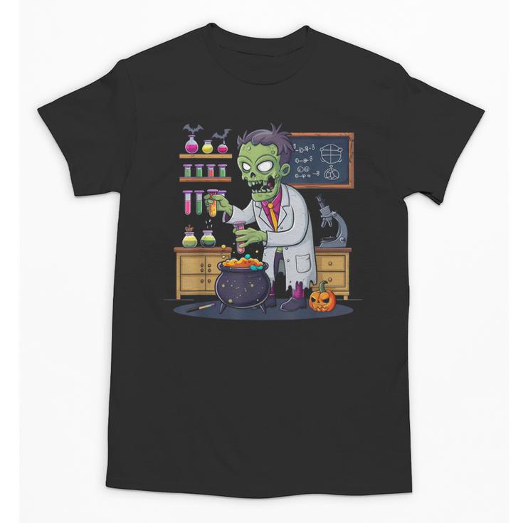 Science Teacher Halloween Shirt Zombie Chemistry Scientist Unisex T-Shirt
