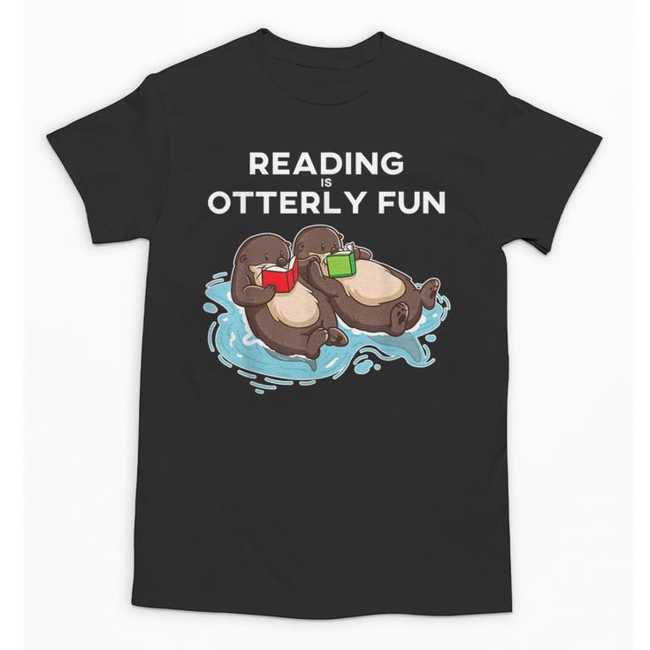 Sea Otter Book Reading Shirt For Bookworm Teachers Unisex T-Shirt
