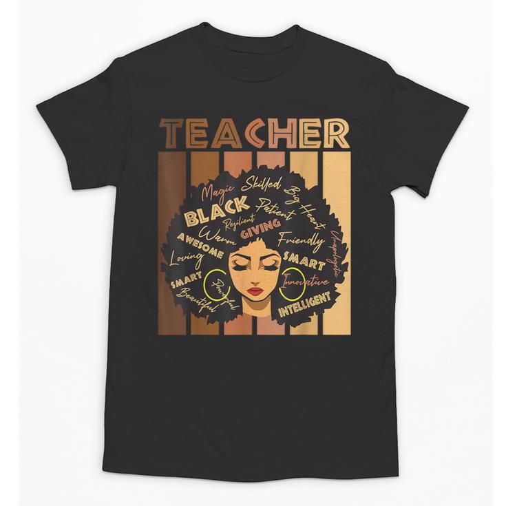 Smart Teacher Afro Girl Melanin African American Wowen Unisex T-Shirt