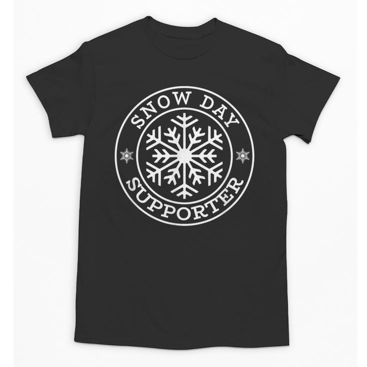 Snow Day Supporter Teacher Student Winter Snowflake Unisex T-Shirt