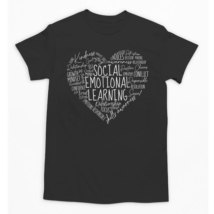 Social Emotional Learning Heart Counselor Teacher SEL Kind Unisex T-Shirt