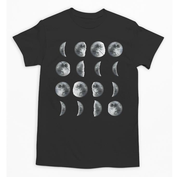 Space Science Student Teacher Leonard Moon Phases Men Women Kids Unisex T-Shirt