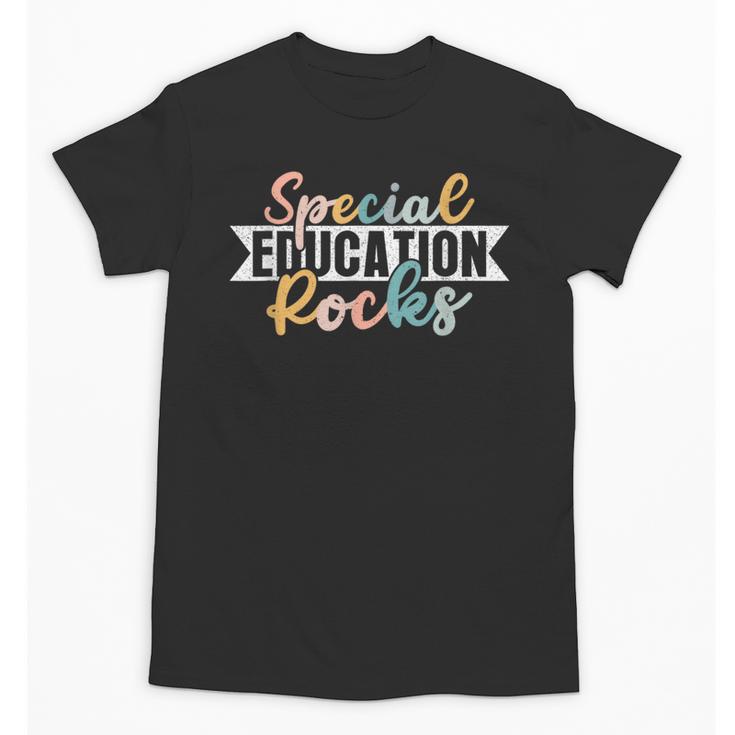 Special Education Rocks Sped Teacher Students Back To School Unisex T-Shirt