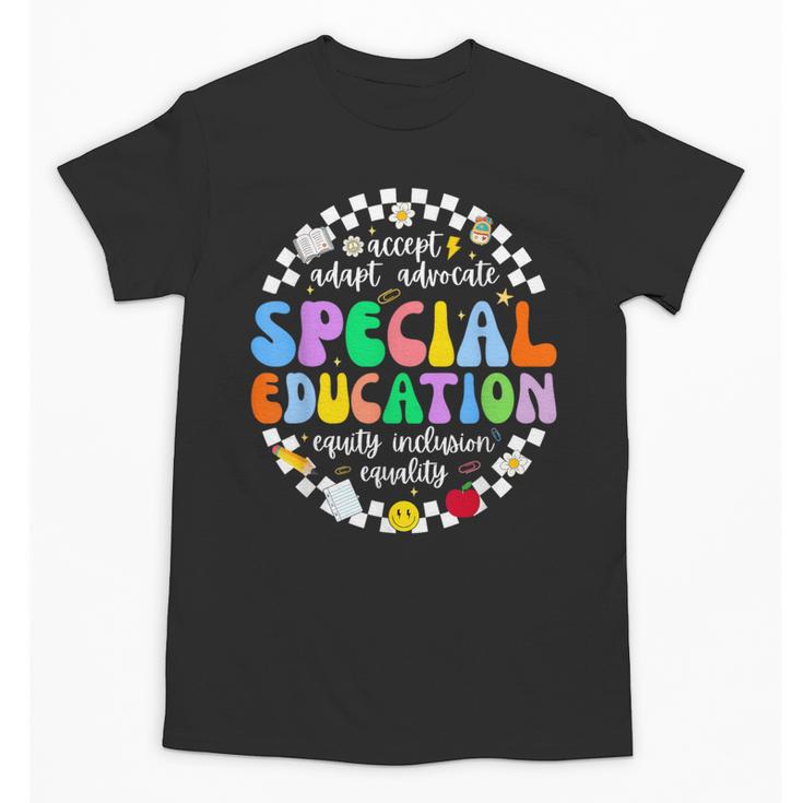 Special Education Teacher SPED Squad Team Kids Men Groovy Unisex T-Shirt