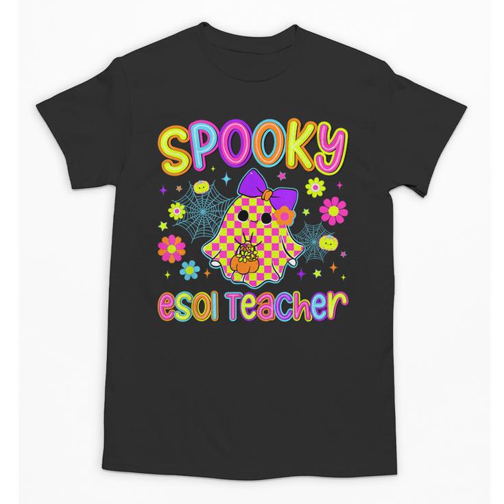 Spooky ESOL Teacher Halloween ESOL Teaching Coquette Unisex T-Shirt